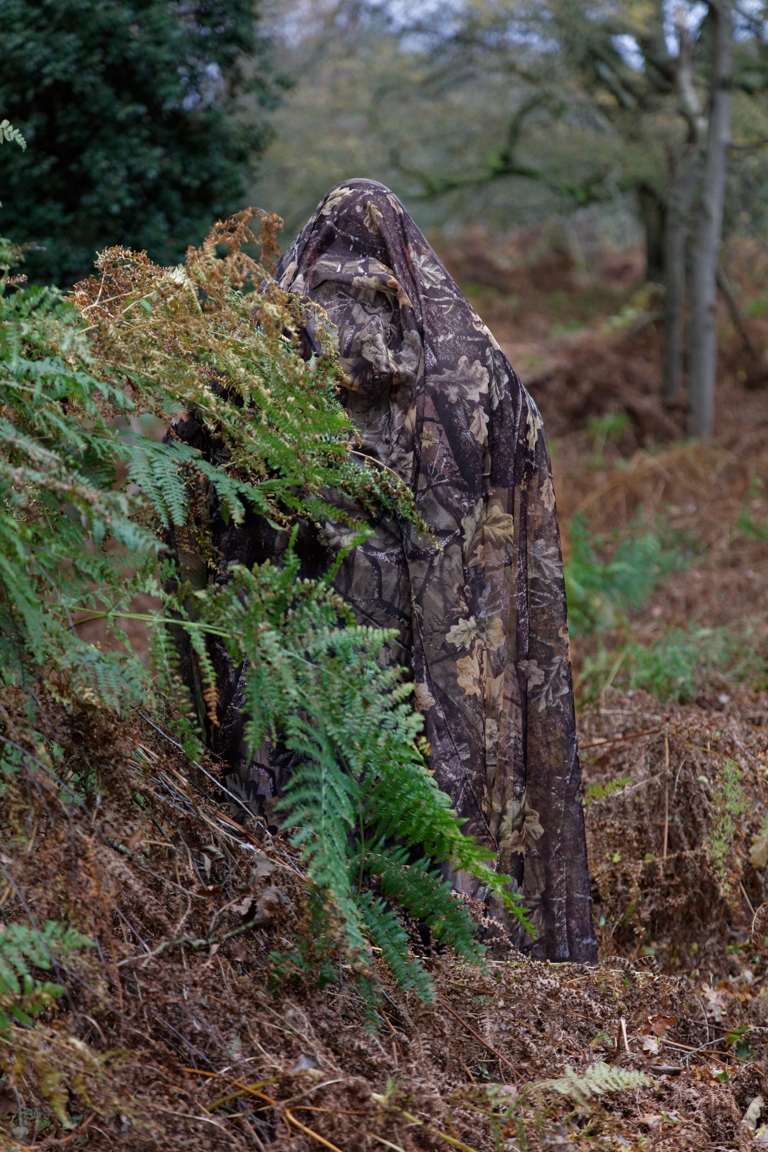 Leaf Effect Bag Hide — Portable Photography & Wildlife Watching Hide (Brown/Green Camo)