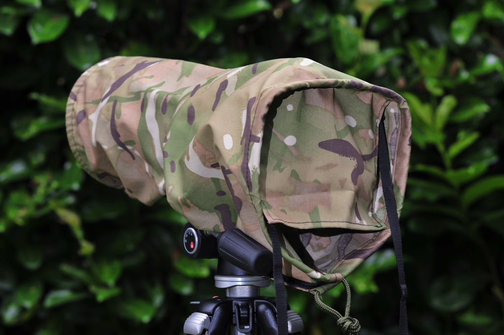 Camera & Lens Dust Cover — Size 5 (Sigma & Tamron 150-600) — Light & Dark Camo