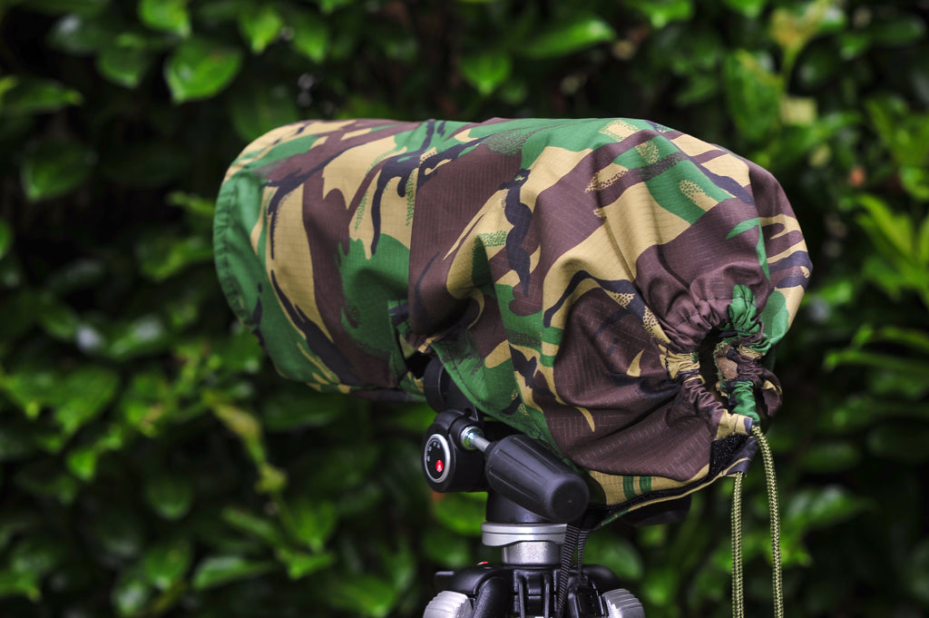 Camera & Lens Dust Cover — Size 5 (Sigma & Tamron 150-600) — Light & Dark Camo