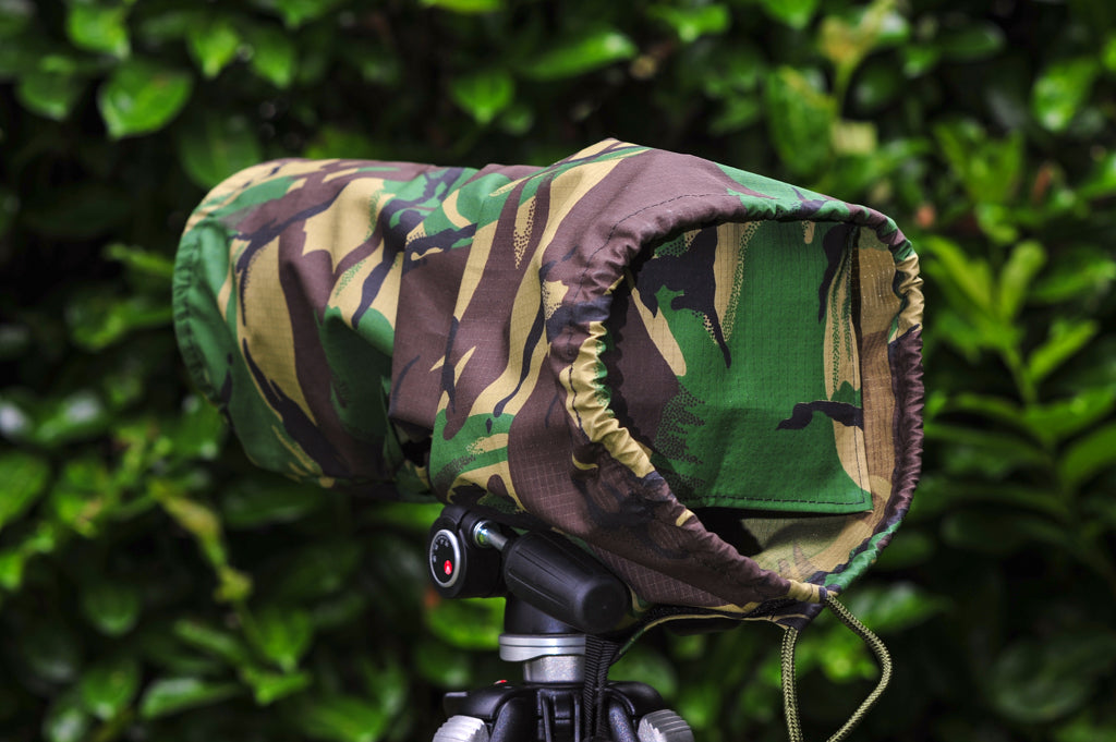 Camera & Lens Dust Cover — Size 5 (Sigma & Tamron 150-600) — Light & Dark Camo
