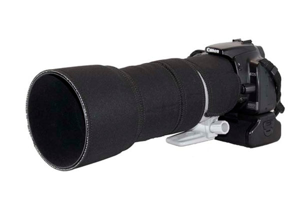 Canon 100-400mm IS Neoprene Lens Protection Kit in Forest standard camouflage neoprene fabric