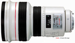 Canon 200mm f1.8 neoprene lens cover in Forest standard camouflage neoprene fabric