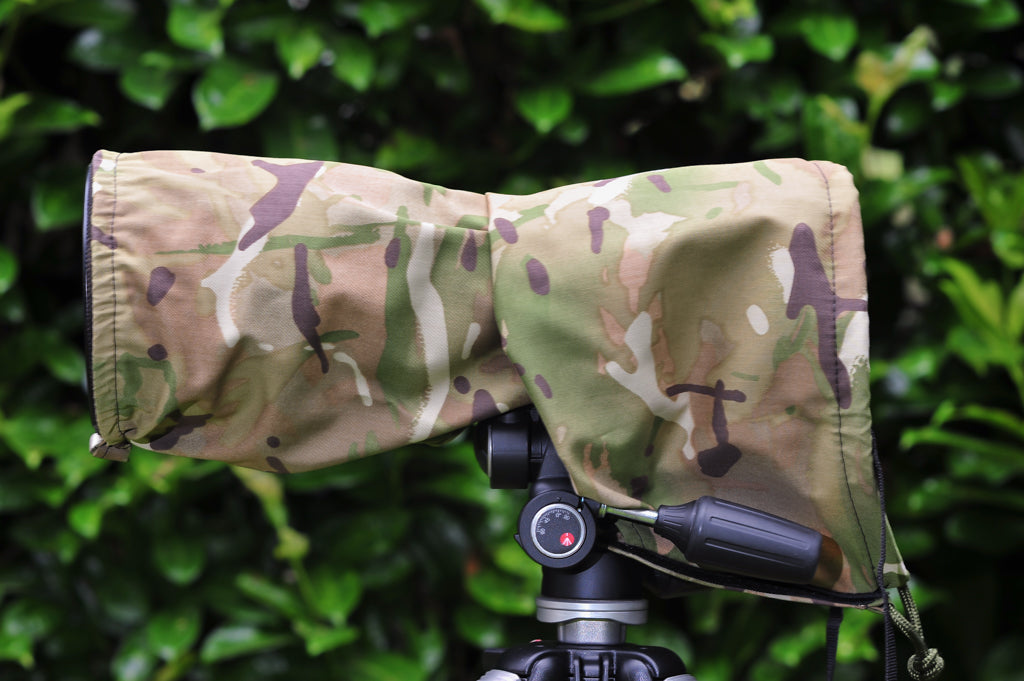 Camera & Lens Dust Cover — Size 5 (Sigma & Tamron 150-600) — Light & Dark Camo